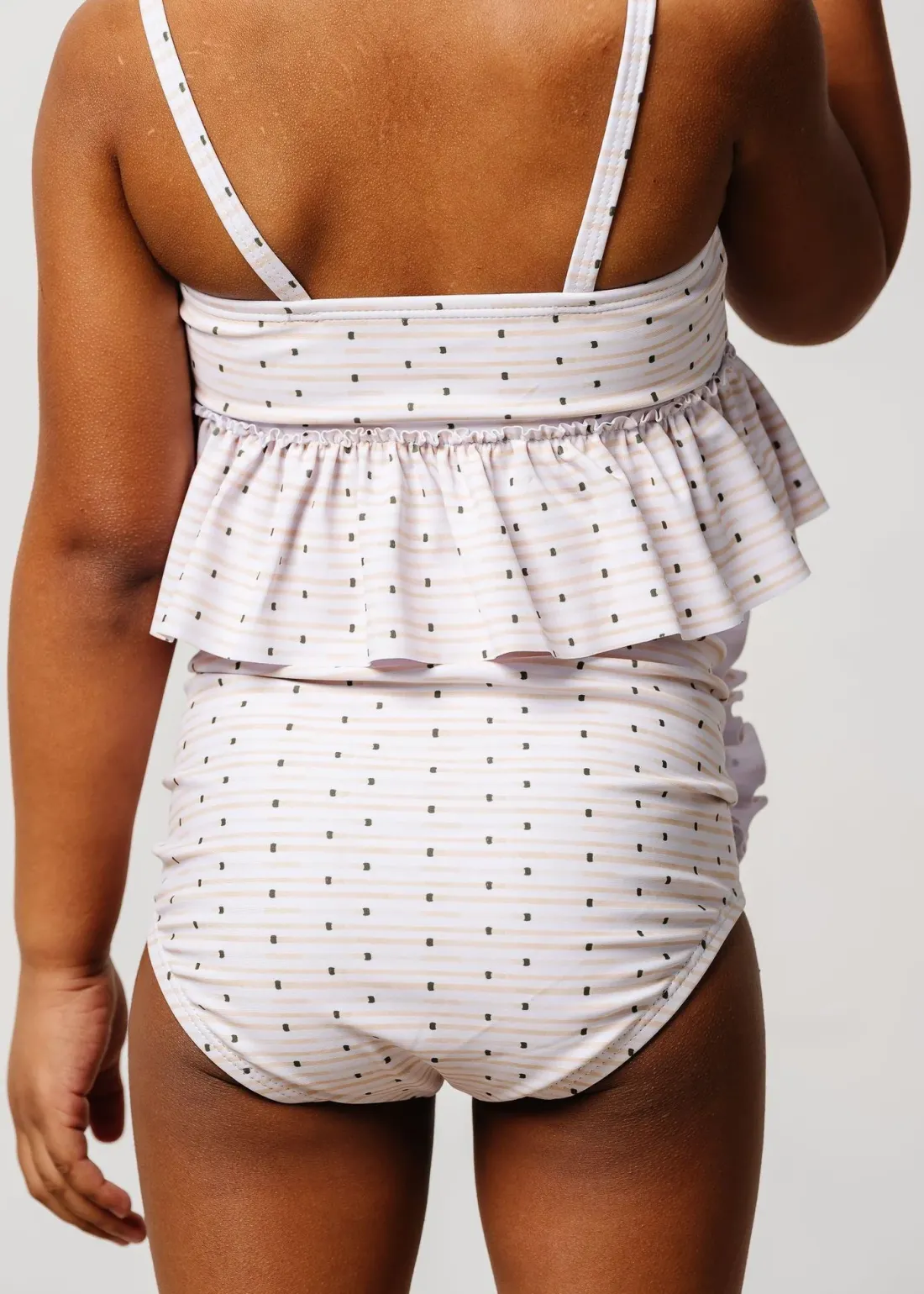 Kortni Jeane All Neutral | Mini Down in Front Ruffle Bottoms all-neutral Best