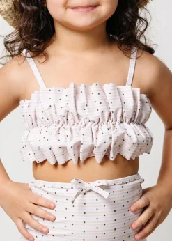 Kortni Jeane All Neutral | Mini Oversized Ruffle Top all-neutral Fashion