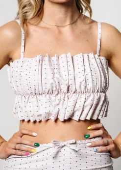 Kortni Jeane All Neutral | Oversized Ruffle Top all-neutral Sale