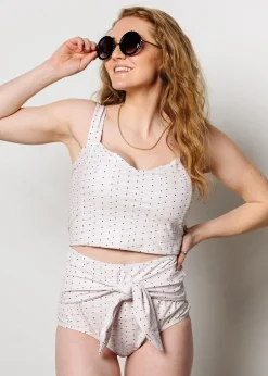 Kortni Jeane All Neutral | Tie-Up-Front Bottoms all-neutral Outlet