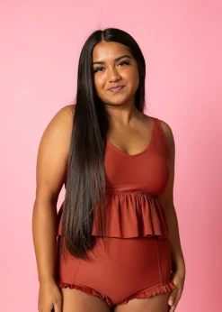 Kortni Jeane Amber Brown | All Ruffled Up Bottoms AmberBrown Hot