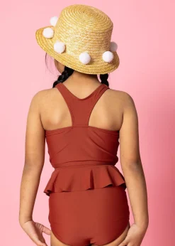 Kortni Jeane Amber Brown | Mini Peplum Bottoms AmberBrown Outlet