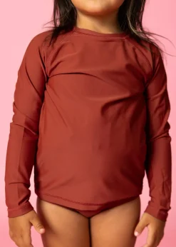 Kortni Jeane Amber Brown | Mini Rashguard Top (Unisex) AmberBrown New