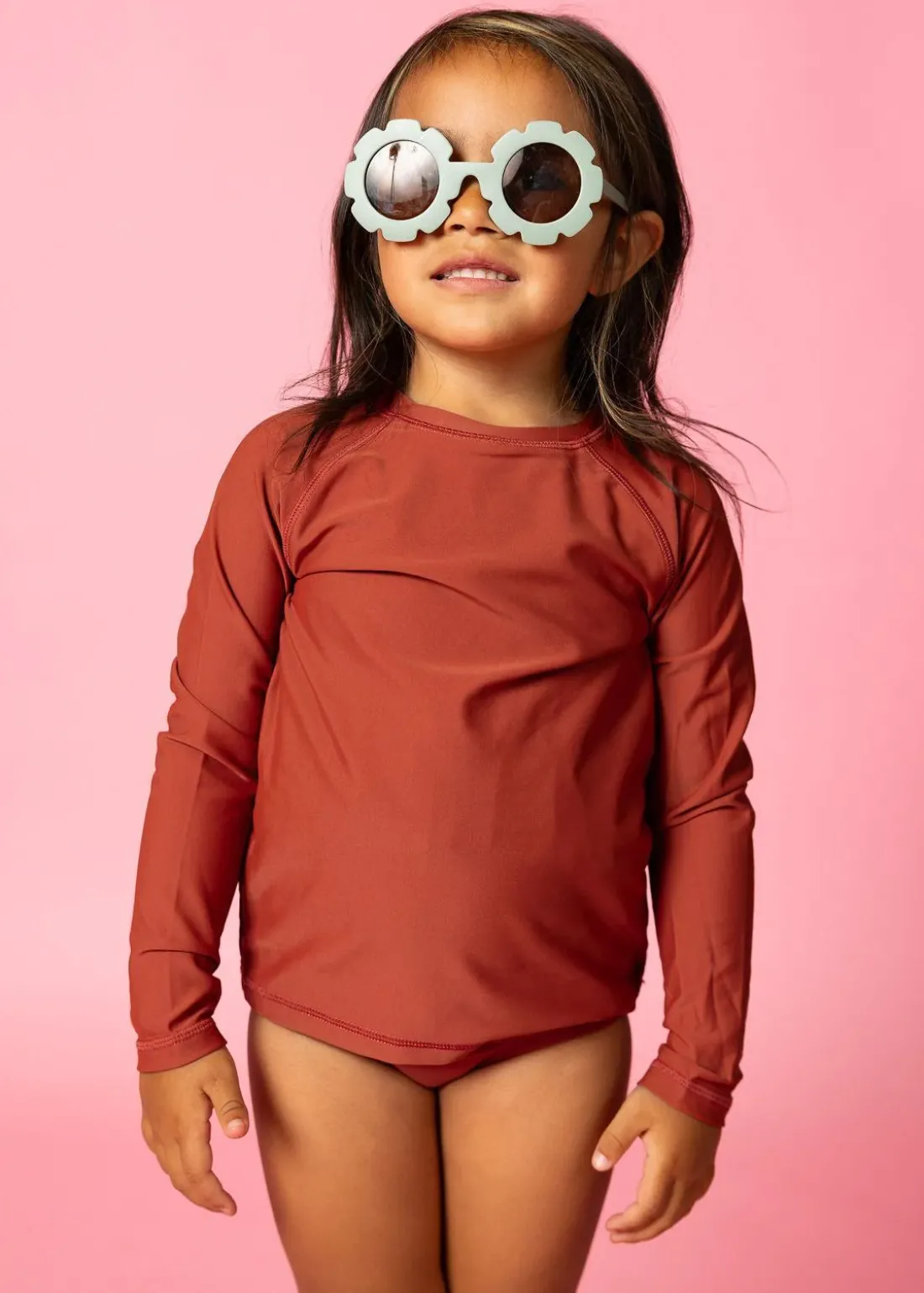 Kortni Jeane Amber Brown | Mini Rashguard Top (Unisex) AmberBrown New