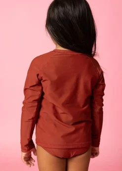 Kortni Jeane Amber Brown | Mini Rashguard Top (Unisex) AmberBrown New