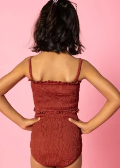 Kortni Jeane Amber Brown | Mini Smocked Bottoms AmberBrown Sale