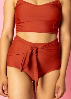 Kortni Jeane Amber Brown | Tie-Up-Front Bottoms AmberBrown New