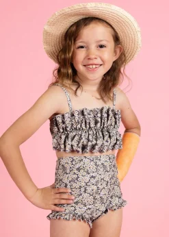Kortni Jeane Antique Daisy | Mini Oversized Ruffle Top AntiqueDaisy Clearance
