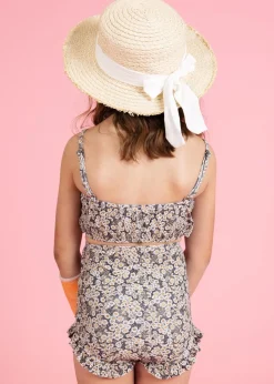 Kortni Jeane Antique Daisy | Mini Oversized Ruffle Top AntiqueDaisy Clearance
