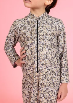 Kortni Jeane Antique Daisy | Mini Rashguard One-Piece (Unisex) AntiqueDaisy Sale