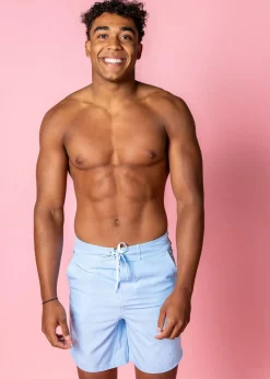 Kortni Jeane Barely Blue | Mens Swim Trunks BarelyBlue Discount