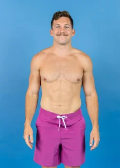 Kortni Jeane | Mens Swim Trunks Berry Hot