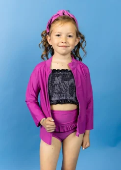 Kortni Jeane | Mini Rashguard Top (Unisex) Berry Outlet