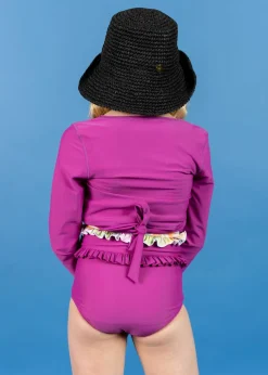 Kortni Jeane | Youth Wrap Top Rashguard Berry Clearance
