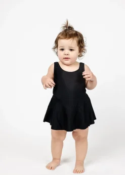 Kortni Jeane | Baby Skirted One-Piece Black Clearance