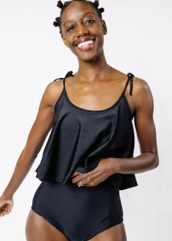 Kortni Jeane | Extended High-Waisted Bottoms Black Clearance