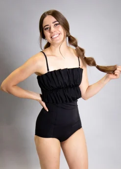 Kortni Jeane | Extended High-Waisted Bottoms Black Clearance