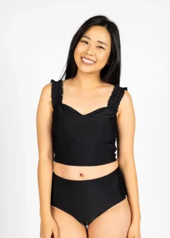 Kortni Jeane | Mid-Rise Bottoms Black Clearance