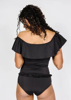 Kortni Jeane | Mid-Ruffle Bottoms Black Outlet