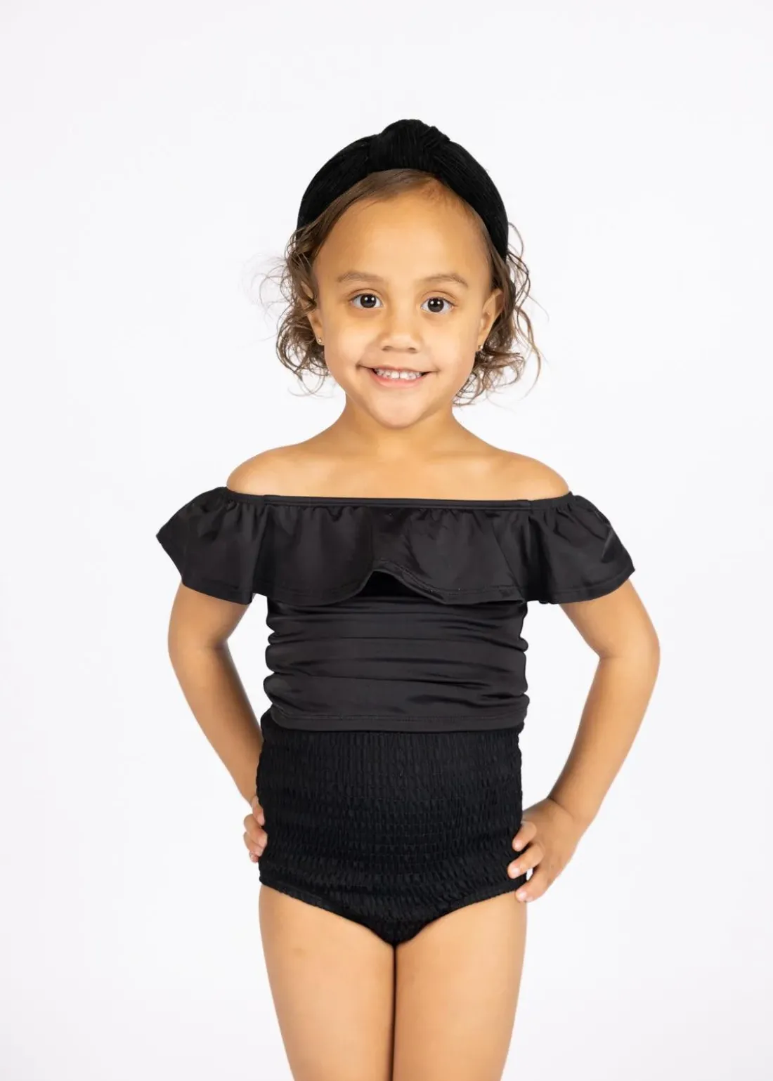 Kortni Jeane | Mini Smocked Bottoms Black Fashion