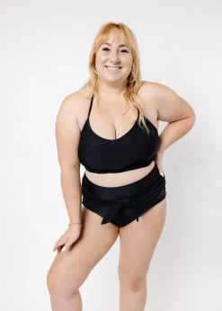 Kortni Jeane | Tied-Up Top Black Online