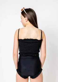 Kortni Jeane | Youth Bandeau Top Black New