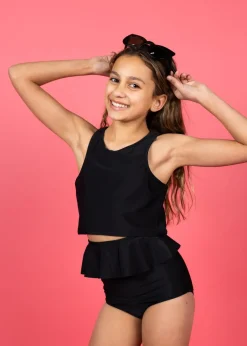 Kortni Jeane | Youth Peplum Bottoms Black Fashion