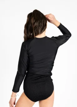 Kortni Jeane | Youth Rashguard Top (Unisex) Black Discount