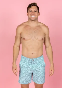 Kortni Jeane Blue Ditsy Floral | Mens Boardies BlueDitsyFloral Discount