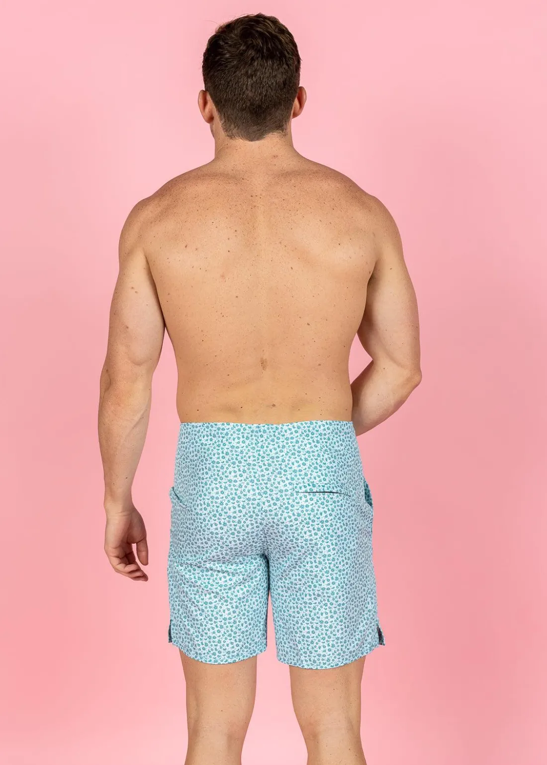 Kortni Jeane Blue Ditsy Floral | Mens Boardies BlueDitsyFloral Discount