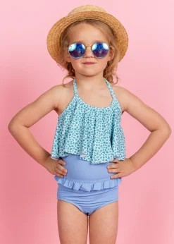 Kortni Jeane Blue Skies | Mini Mid-Ruffle Bottoms BlueSkies Discount