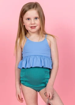 Kortni Jeane Blue Skies | Mini Peplum Top BlueSkies Hot