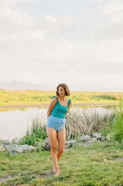 Kortni Jeane Blue Skies | Peplum Bottoms BlueSkies Hot