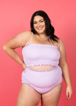 Kortni Jeane Bright Lilac | Bandeau Top BrightLilac Discount