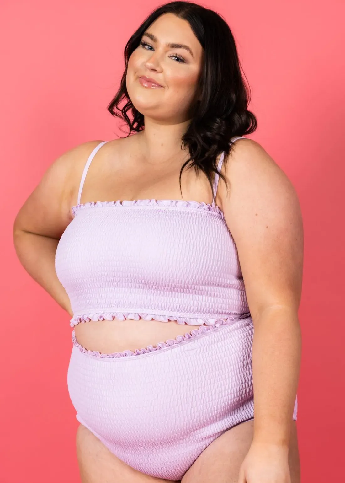 Kortni Jeane Bright Lilac | Bandeau Top BrightLilac Discount