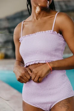 Kortni Jeane Bright Lilac | Bandeau Top BrightLilac Discount
