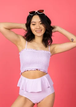 Kortni Jeane Bright Lilac | Bandeau Top BrightLilac Discount