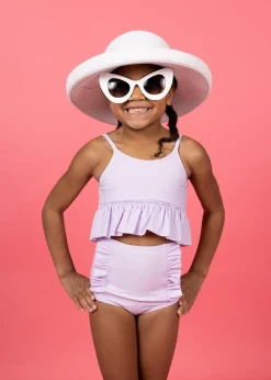 Kortni Jeane Bright Lilac | Mini Peplum Top BrightLilac Fashion