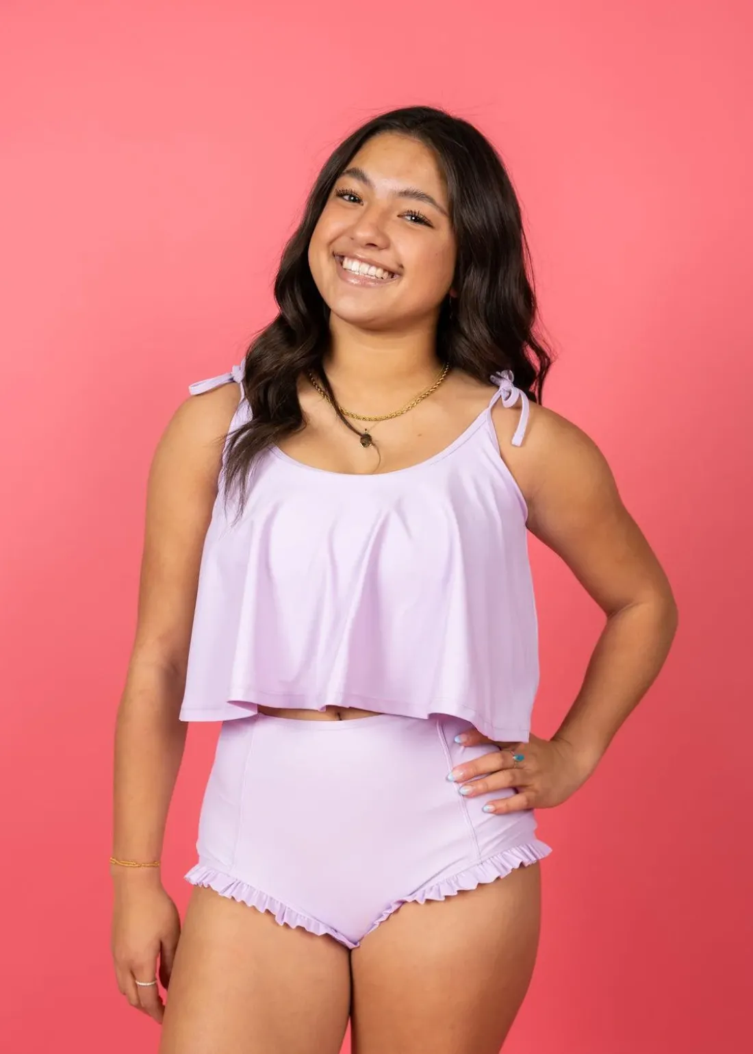 Kortni Jeane Bright Lilac | Swing Top BrightLilac Fashion