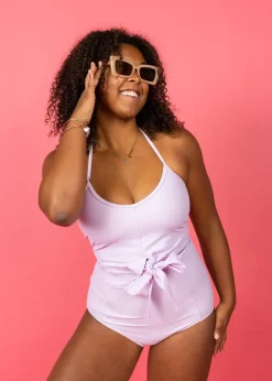 Kortni Jeane Bright Lilac | Tied-Up Top BrightLilac Fashion