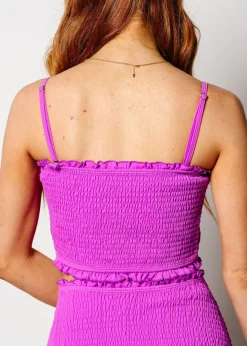 Kortni Jeane Brilliant Violet | Bandeau Top Brilliant_Violet Clearance