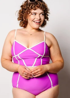 Kortni Jeane Brilliant Violet | Lined Up Top Brilliant_Violet Outlet