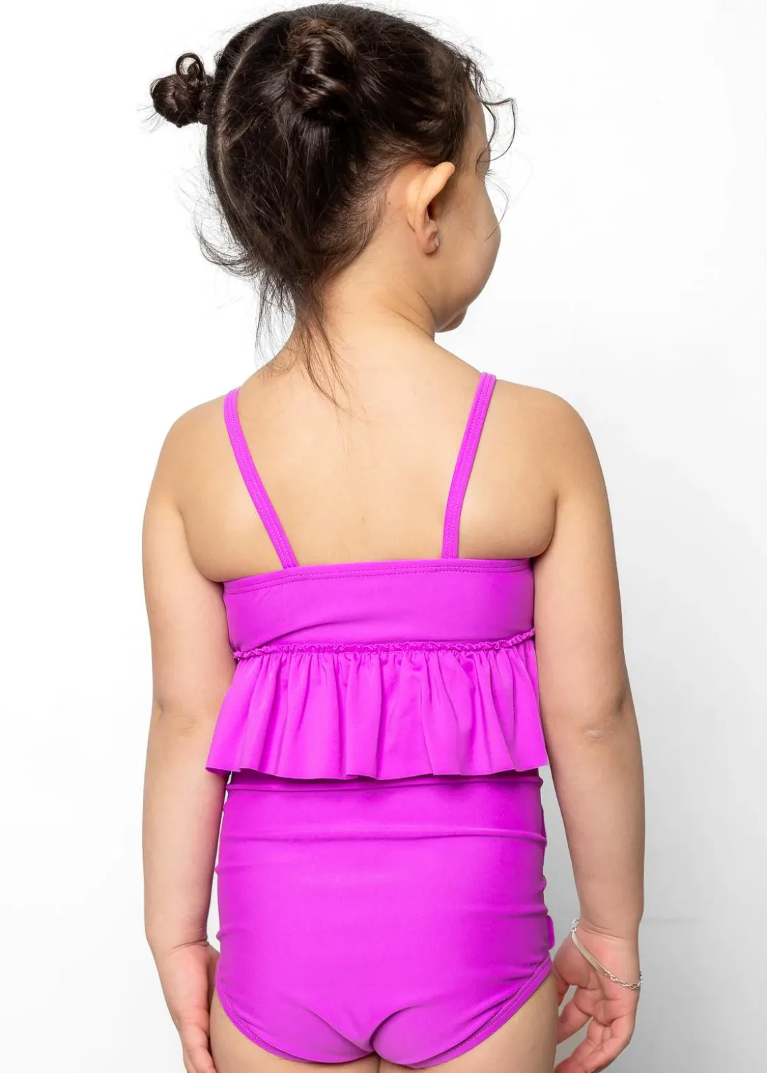 Kortni Jeane Brilliant Violet | Mini Down in Front Ruffle Bottoms Brilliant_Violet Outlet