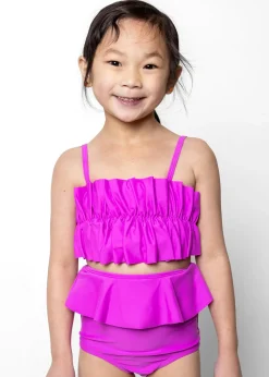 Kortni Jeane Brilliant Violet | Mini Oversized Ruffle Top Brilliant_Violet Outlet