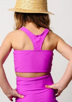 Kortni Jeane Brilliant Violet | Mini Racer Back Top Brilliant_Violet Clearance