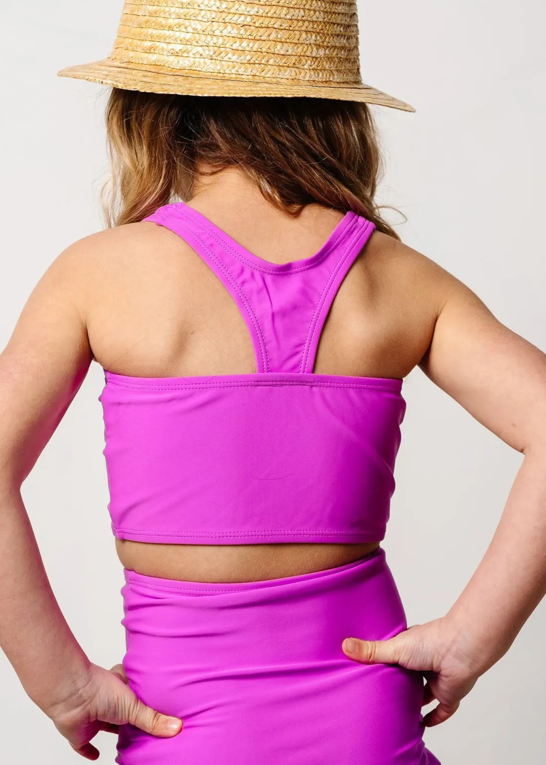 Kortni Jeane Brilliant Violet | Mini Racer Back Top Brilliant_Violet Clearance