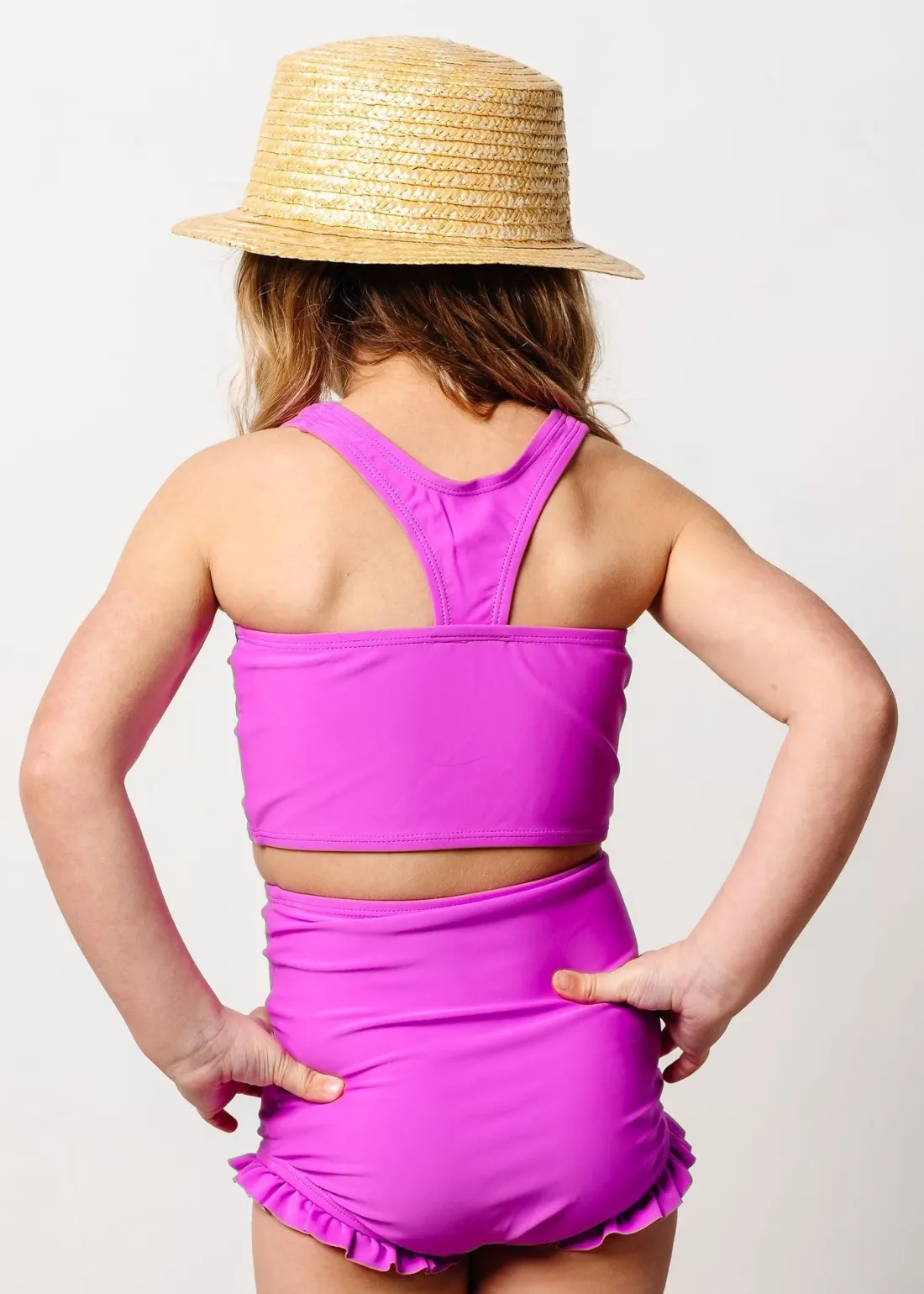 Kortni Jeane Brilliant Violet | Mini Racer Back Top Brilliant_Violet Clearance