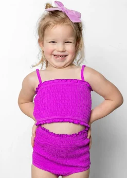 Kortni Jeane Brilliant Violet | Mini Smocked Bottoms Brilliant_Violet New