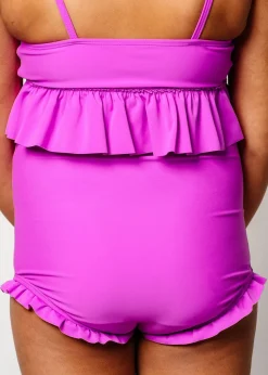 Kortni Jeane Brilliant Violet | Youth All Ruffled Up Bottoms Brilliant_Violet Outlet