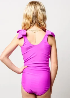Kortni Jeane Brilliant Violet | Youth High-Waisted Bottoms Brilliant_Violet Fashion